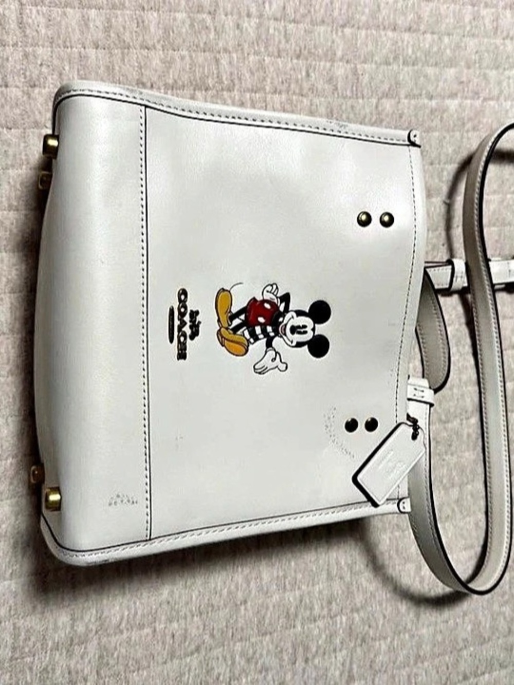 Coach Disney x Coach Willow Tote 24 with Mickey Mouse Willow Tote 24 Mickey